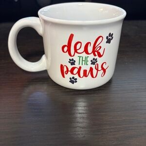 DECK THE PAWS HOLIDAY MUG
